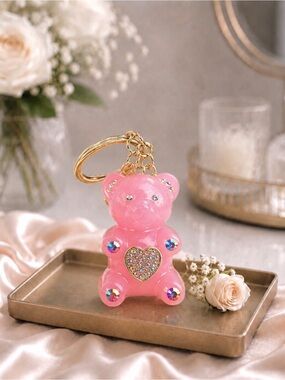 NWT Betsey Johnson gummy bear keychain